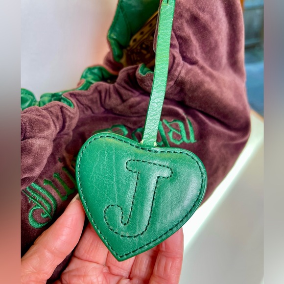 🍀Vintage Juicy Couture Royal Couture Chain Shoulder Bag Hobo Brown Purple Green - Picture 5 of 10